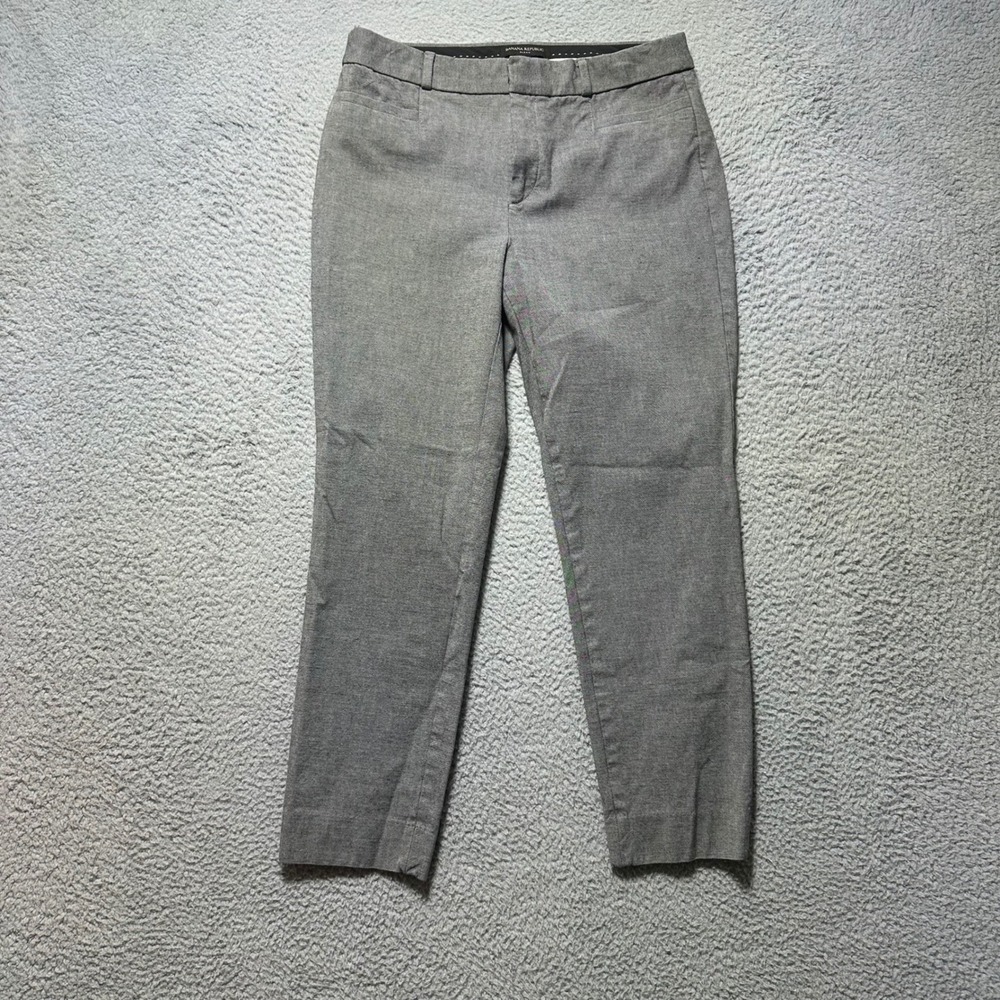 Banana Republic‎ Sloan Pants Womens Gray Tailored Career Dress Size 8